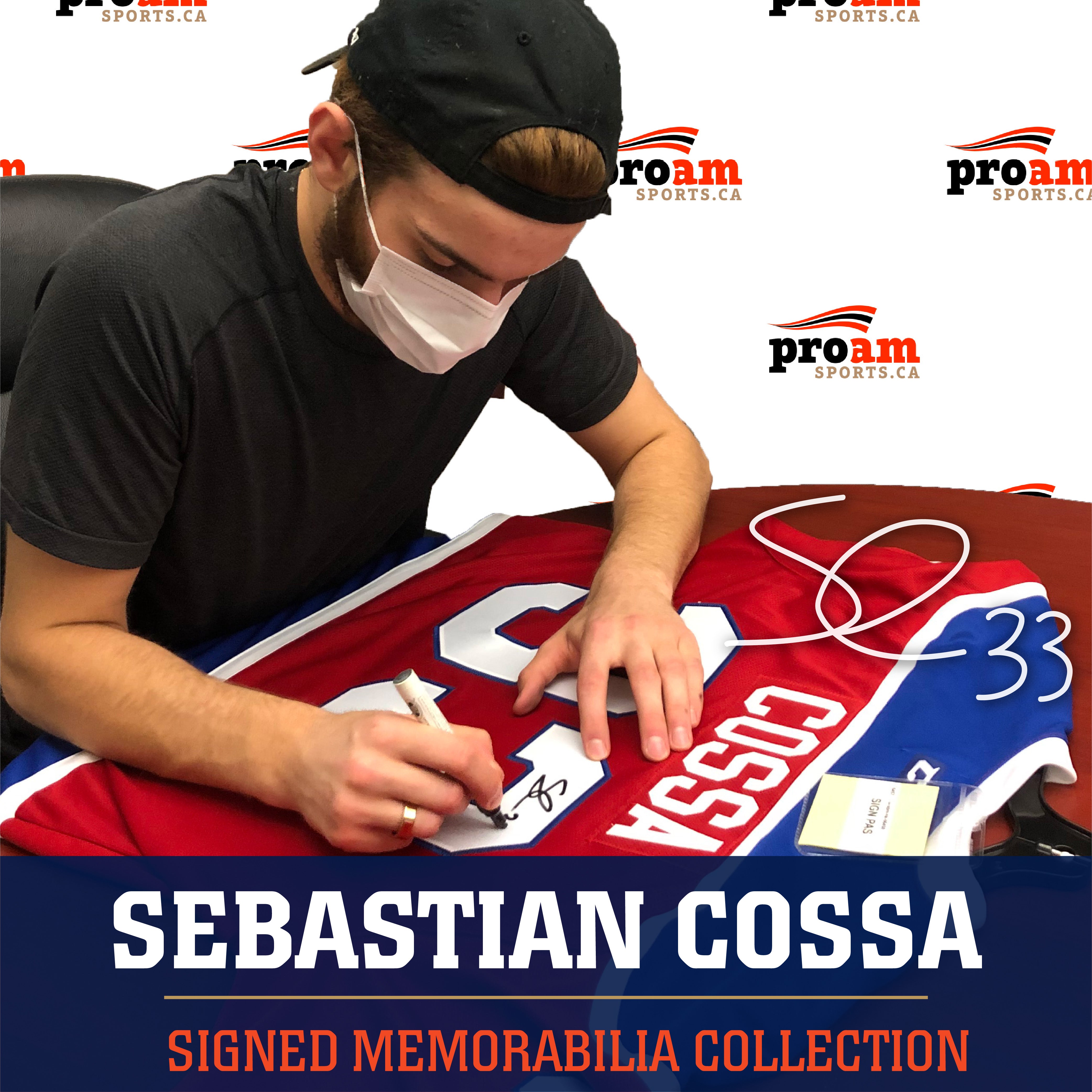 Sebastian Cossa #33 - Autographed 2019-20 Edmonton Oil Kings Game-Worn  White Alternate Jersey - NHL Auctions