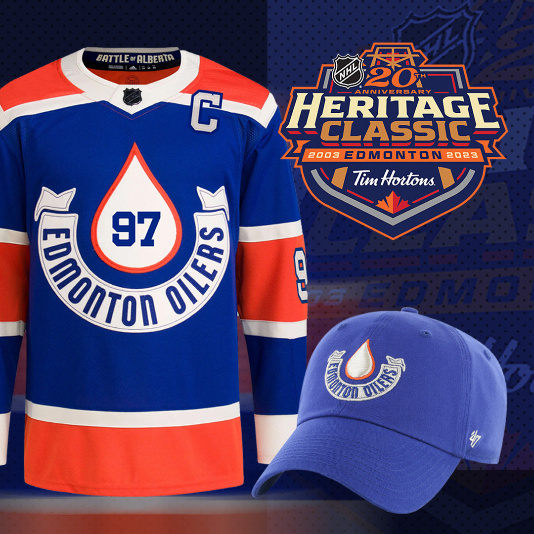 Edmonton oilers outlet heritage classic jersey