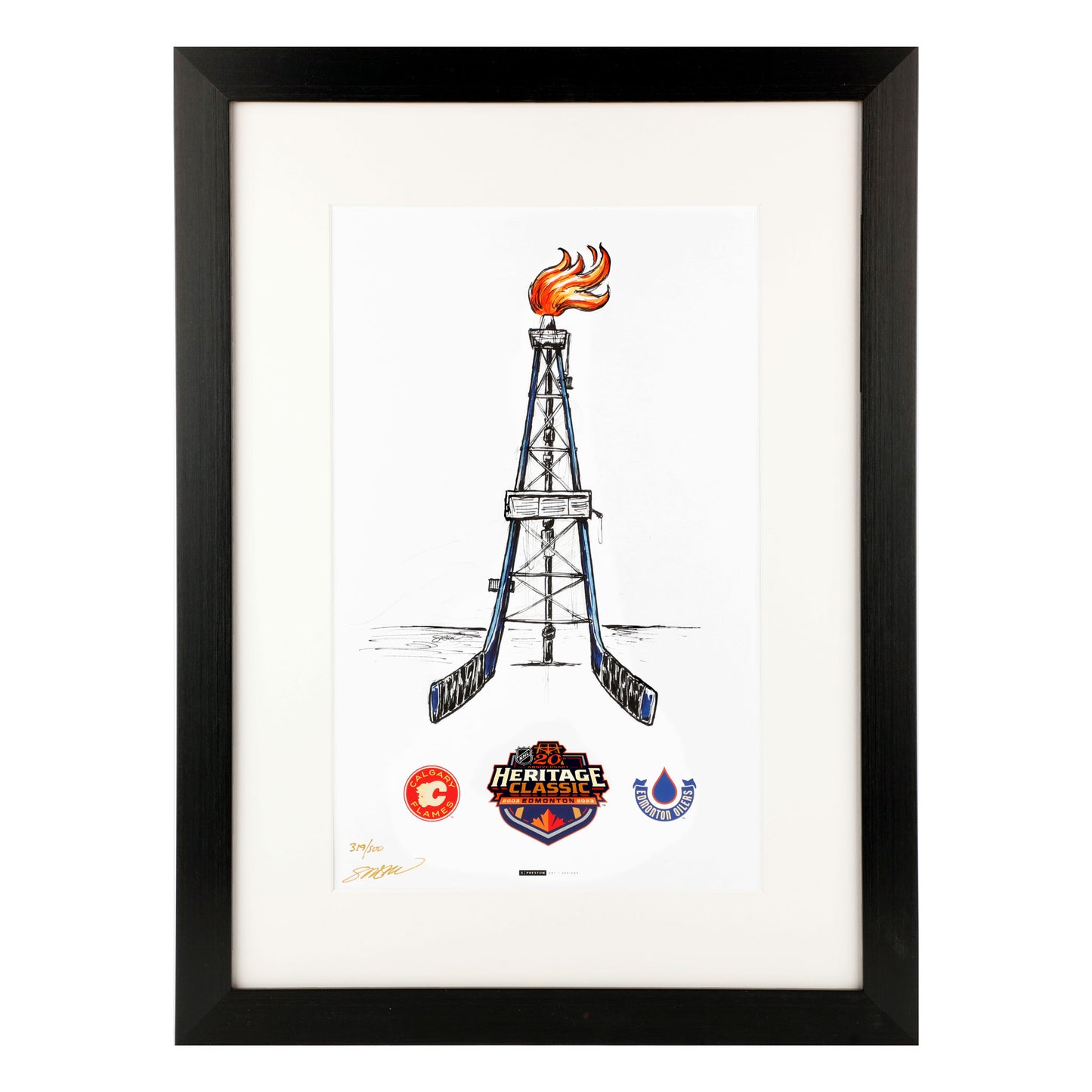 2023 NHL Heritage Classic Limited Edition 11x17 Poster Print