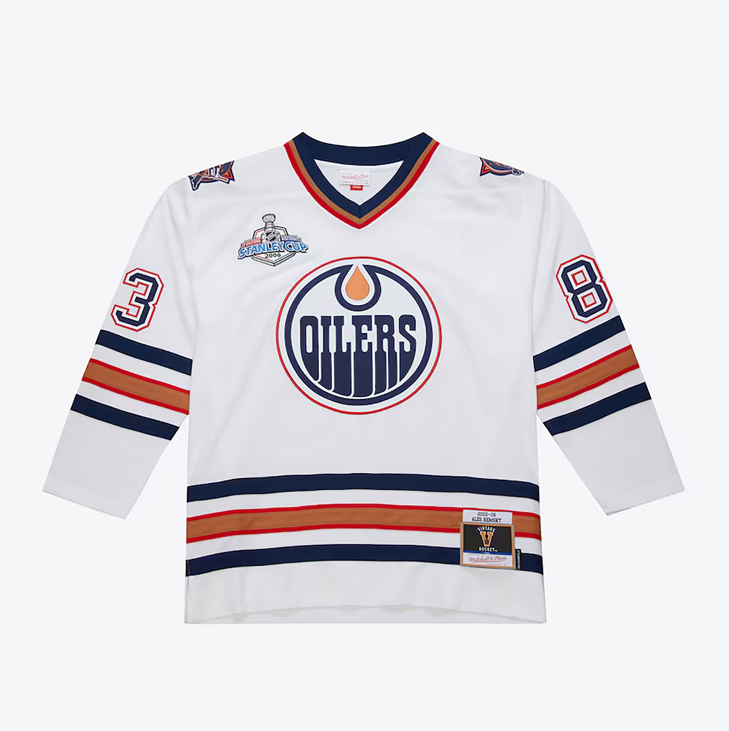 Ales Hemsky Signed Mitchell & Ness Edmonton Oilers Powerplay White Jersey 2005-06