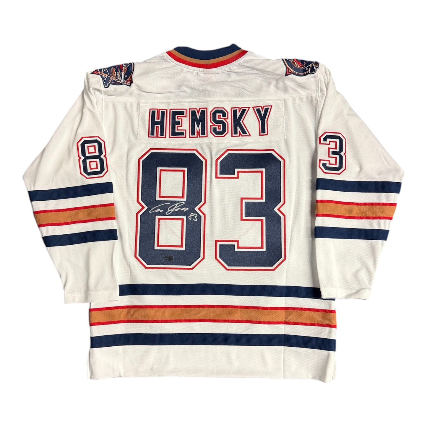 Ales Hemsky Signed Mitchell & Ness Edmonton Oilers Powerplay White Jersey 2005-06