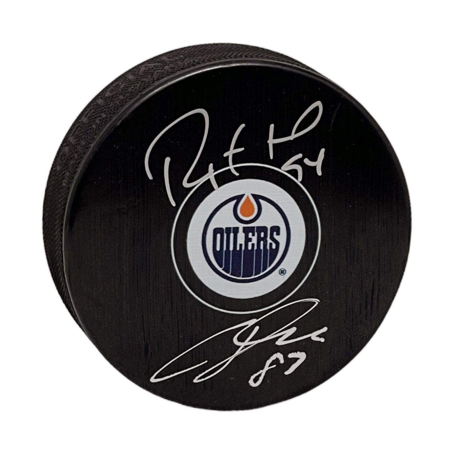 Ales Hemsky & Ryan Smyth Dual Signed Edmonton Oilers Puck