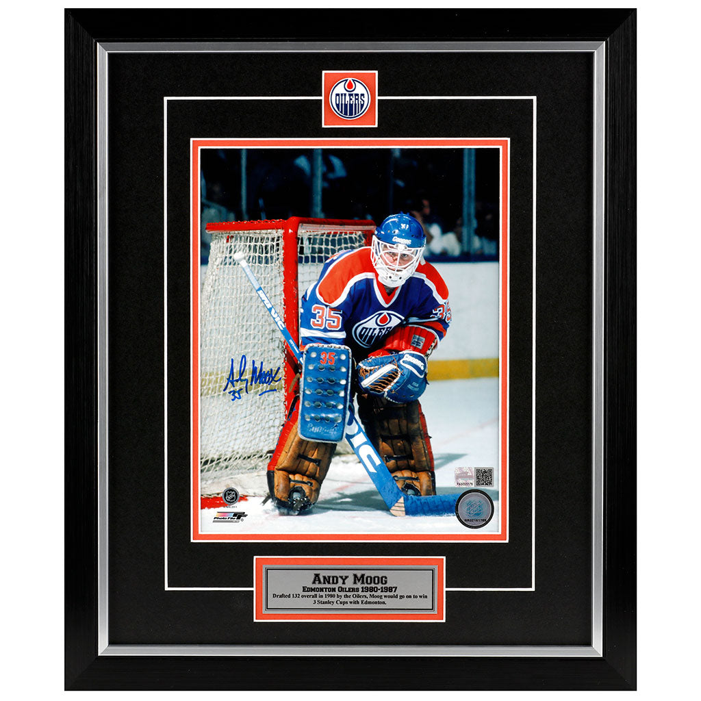 Andy Moog Edmonton Oilers Autographed 8x10 Photo