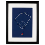 Boston Red Sox Fenway Park Minimalist Outline 11x17 Poster Print