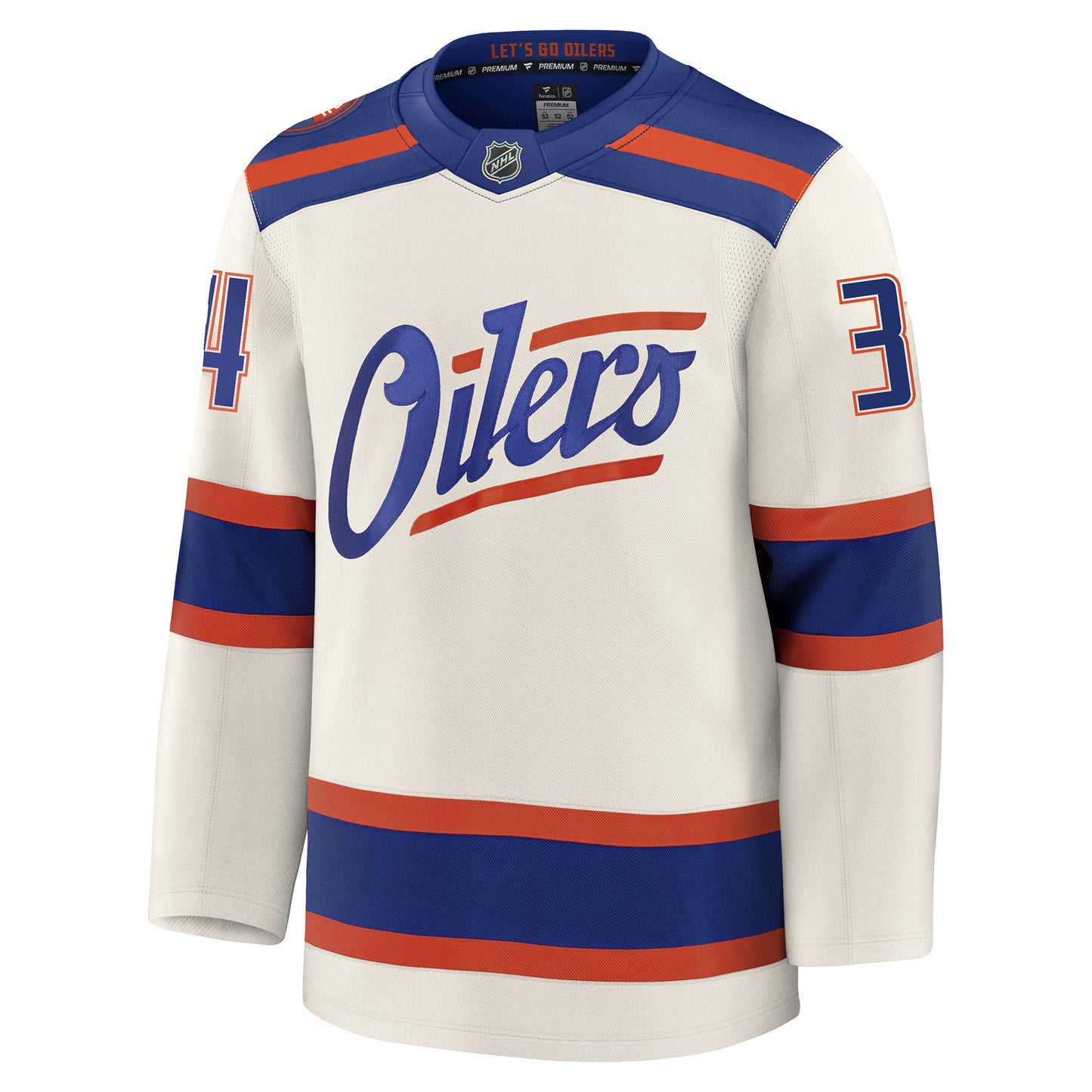 Colton Dach Edmonton Oilers Autographed Fanatics Alternate Cream Premium Jersey