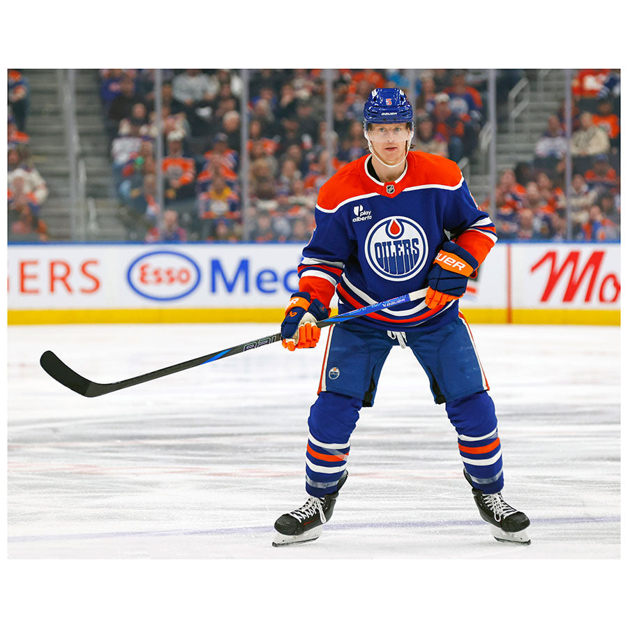 Connor Murphy Edmonton Oilers Autographed Home Action O-Zone Blue Line 8x10 Photo