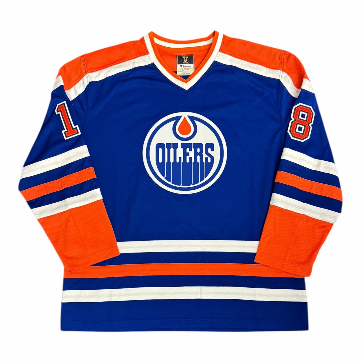Craig Simpson Signed Edmonton Oilers Vintage Royal Replica Jersey