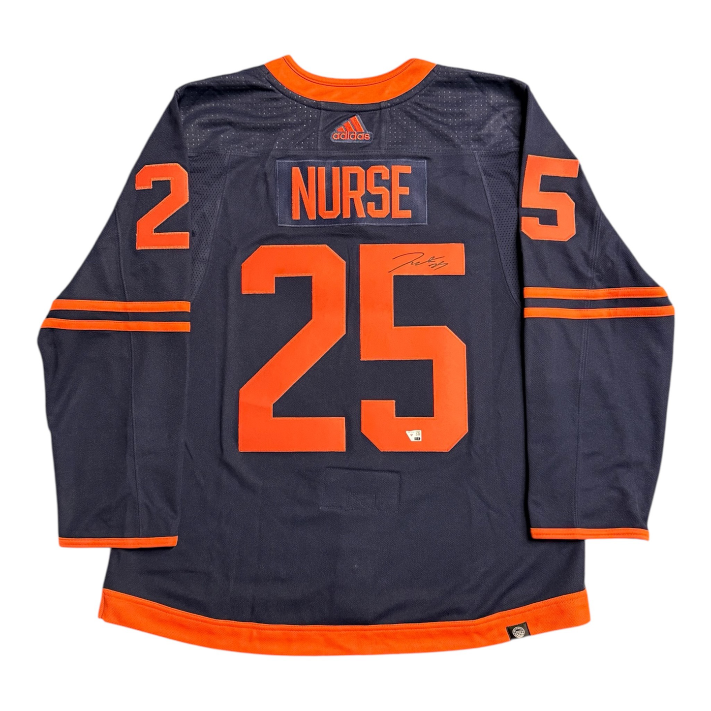 Darnell Nurse Signed Edmonton Oilers Alternate Navy adidas Authentic Jersey