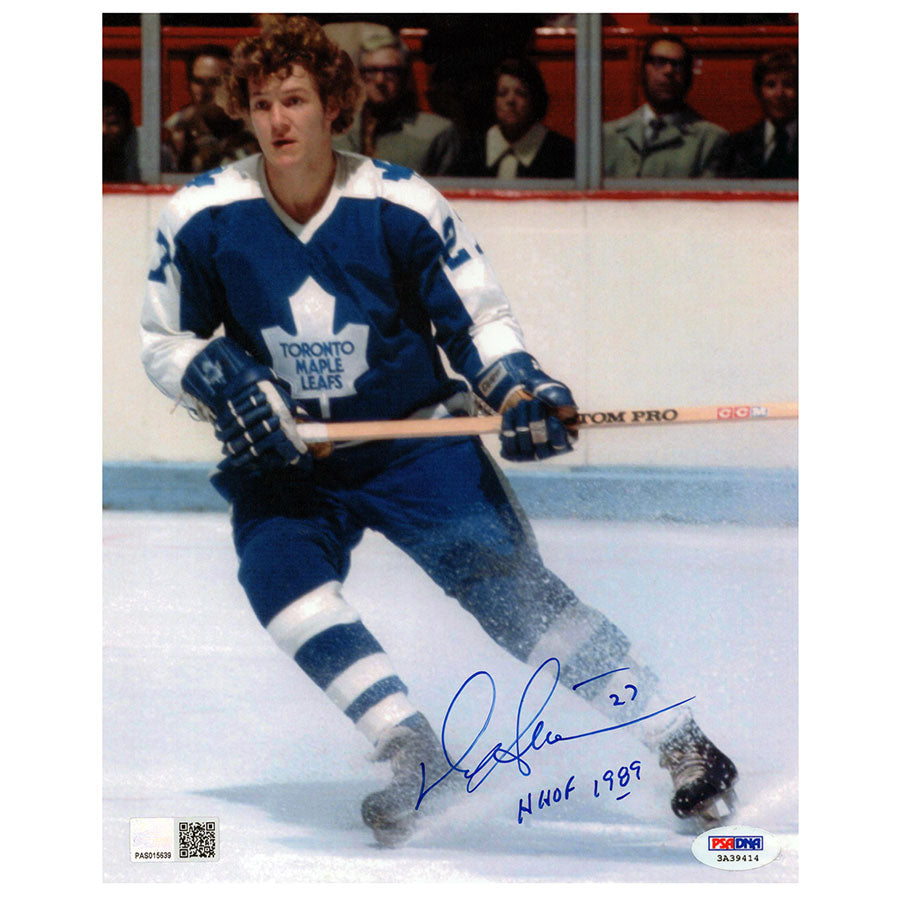 Darryl Sittler Signed Toronto Maple Leafs Hitting The Brakes 8x10 Photo