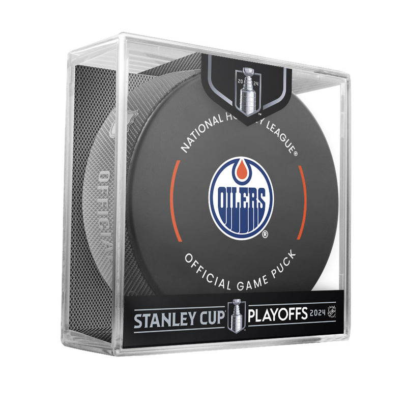 Edmonton Oilers 2024 Stanley Cup Playoffs NHL Game Puck Rounds 1 & 2