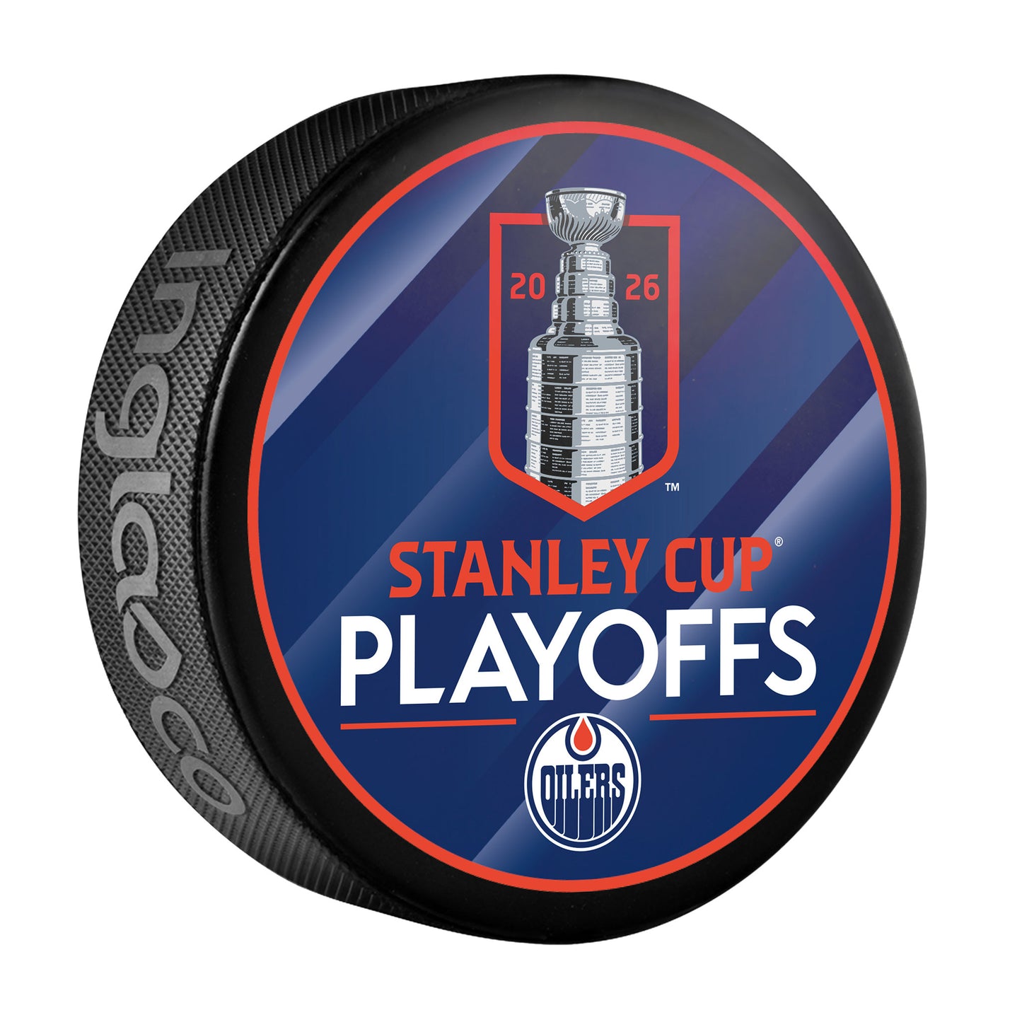 Vasily Podkolzin Edmonton Oilers Autographed 2026 Stanley Cup Playoffs Lockup Puck