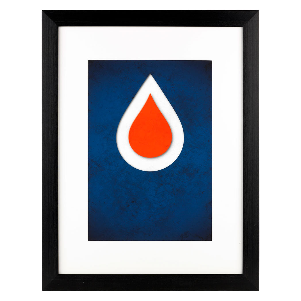 Edmonton Oilers Minimalist Logo 11x17 Poster Print