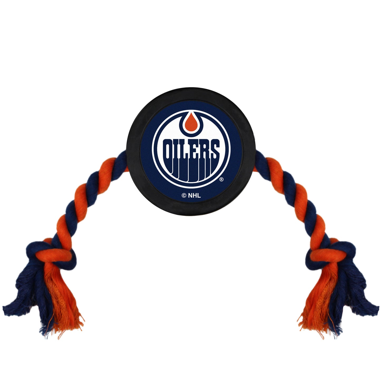 Edmonton Oilers Pet Puck Tug Toy