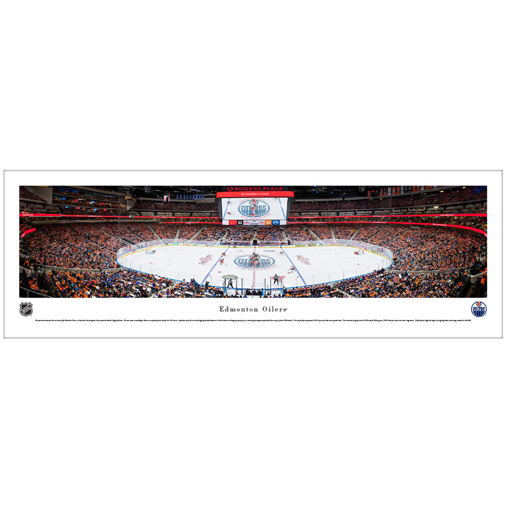 Ryan Shea Edmonton Oilers Rogers Place Autographed Panoramic Print