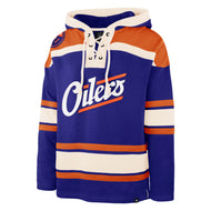 Edmonton Oilers '47 Alternate Logo Blue Lacer Hood