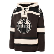 Edmonton Oilers '47 Dark Chocolate Lacer Hood