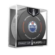 Edmonton Oilers 2025 Stanley Cup Playoffs NHL Game Puck Rounds 1 & 2