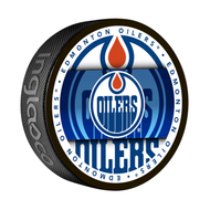 Edmonton Oilers Medallion Souvenir Hockey Puck