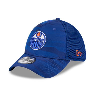 Edmonton Oilers New Era Blue Camo 39THIRTY Flex Hat