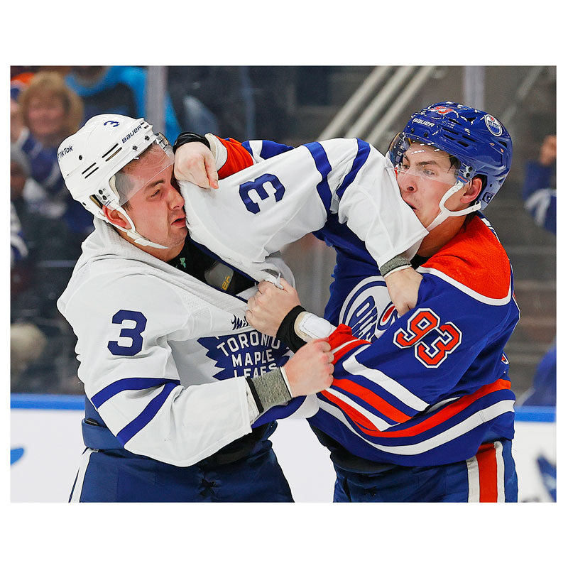 Ryan Nugent-Hopkins Edmonton Oilers Autographed "Burnaby Brawler" Action 11x14 Photo