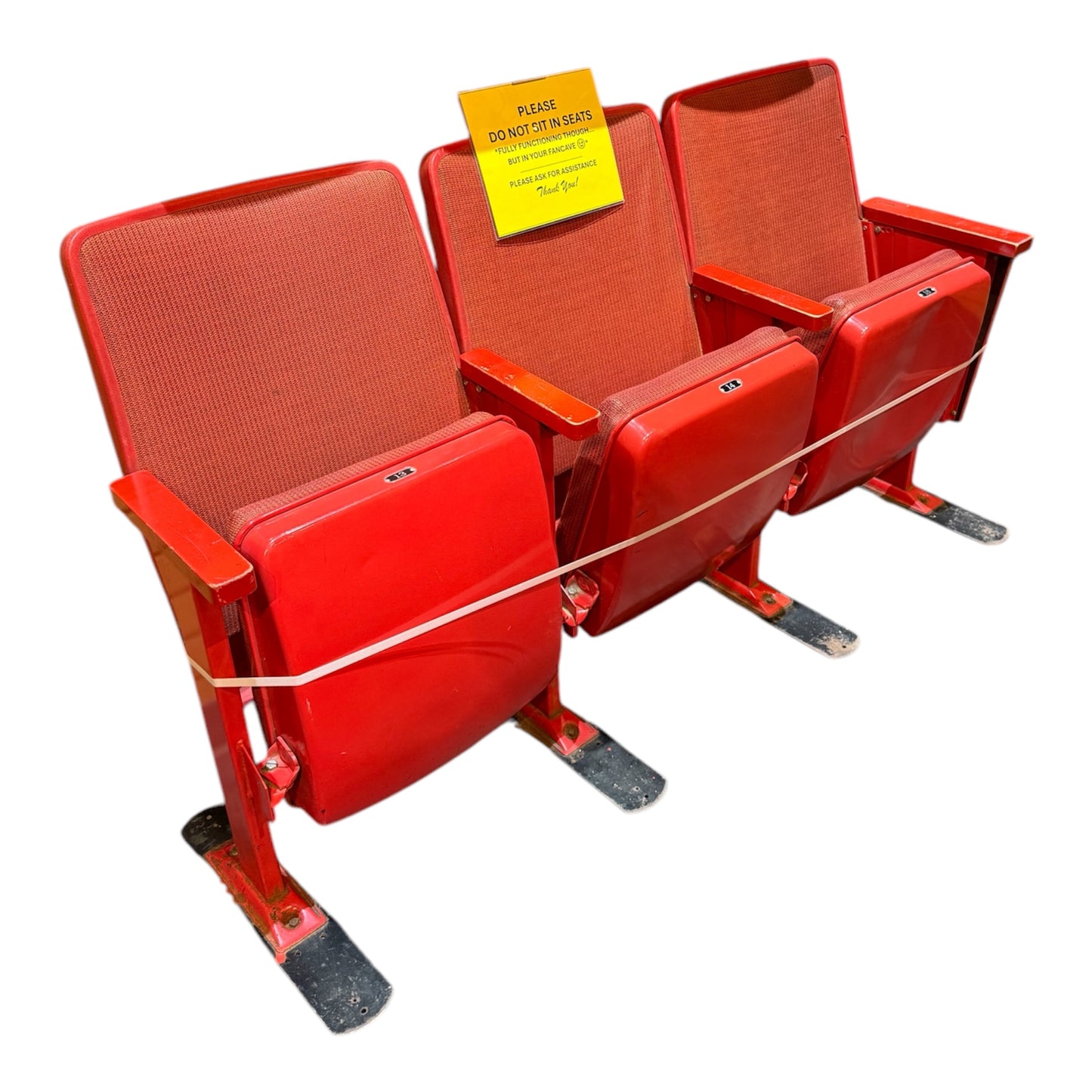 Northlands Coliseum Original Red Triple Seats