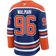 Jake Walman Edmonton Oilers Fanatics Premium Home Jersey with On Ice Cresting