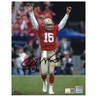 Joe Montana Signed San Francisco 49ers TD Celebration 8x10 Photo