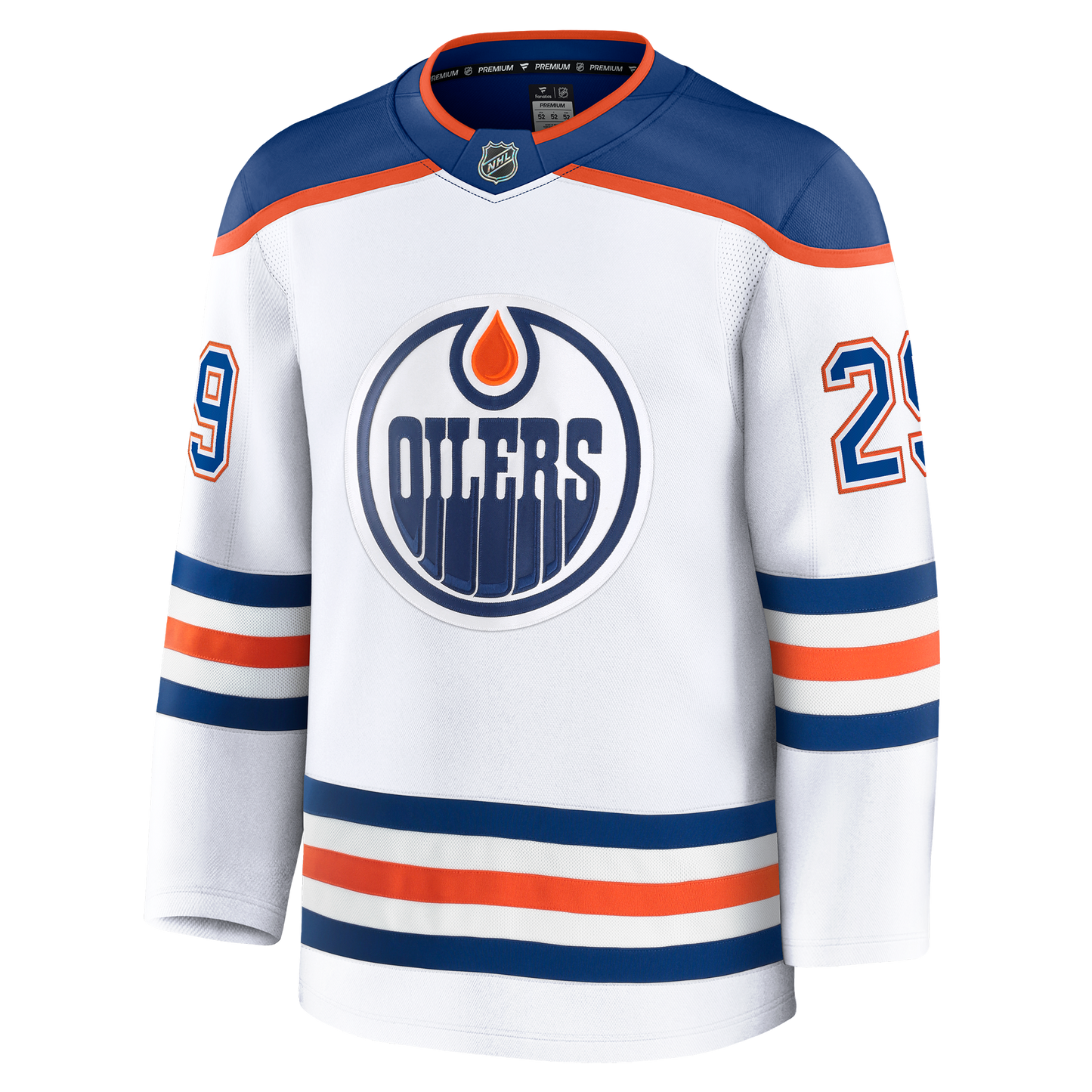 Leon Draisaitl Edmonton Oilers Fanatics Road Premium Player Jersey - White