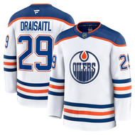 Leon Draisaitl Edmonton Oilers Fanatics Road Premium Player Jersey - White