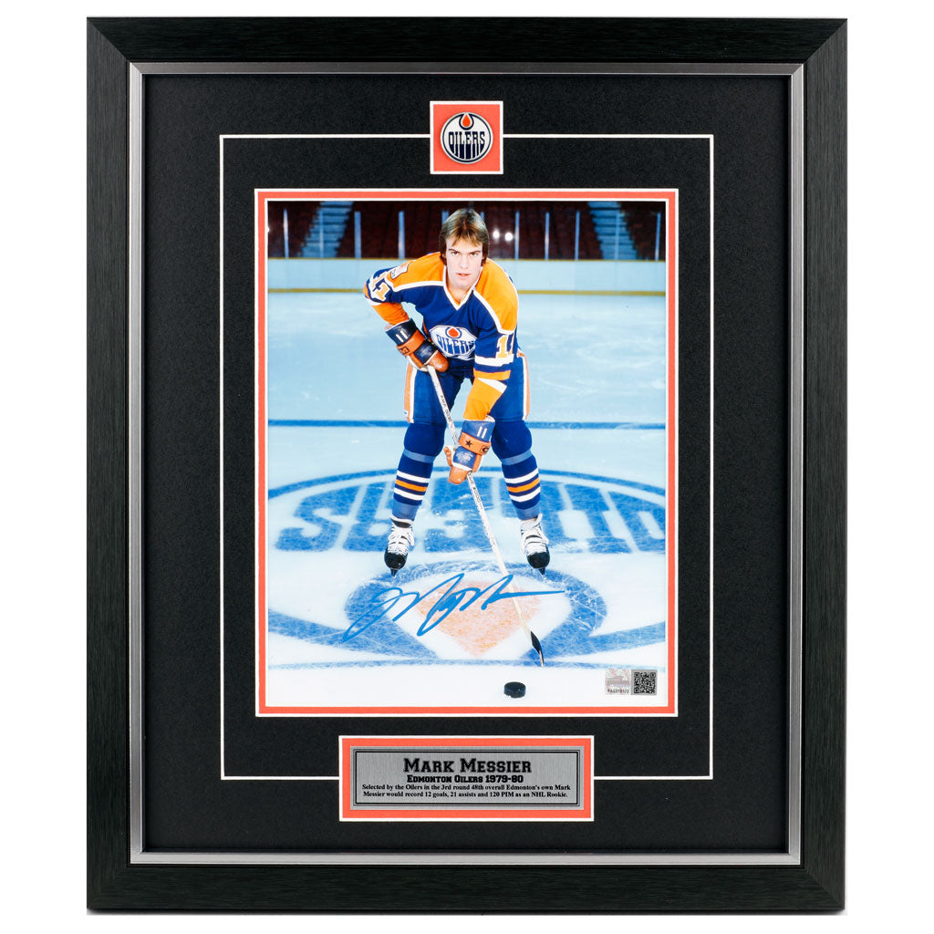 Mark Messier Edmonton Oilers Signed 8x10 Photo "The Kid"