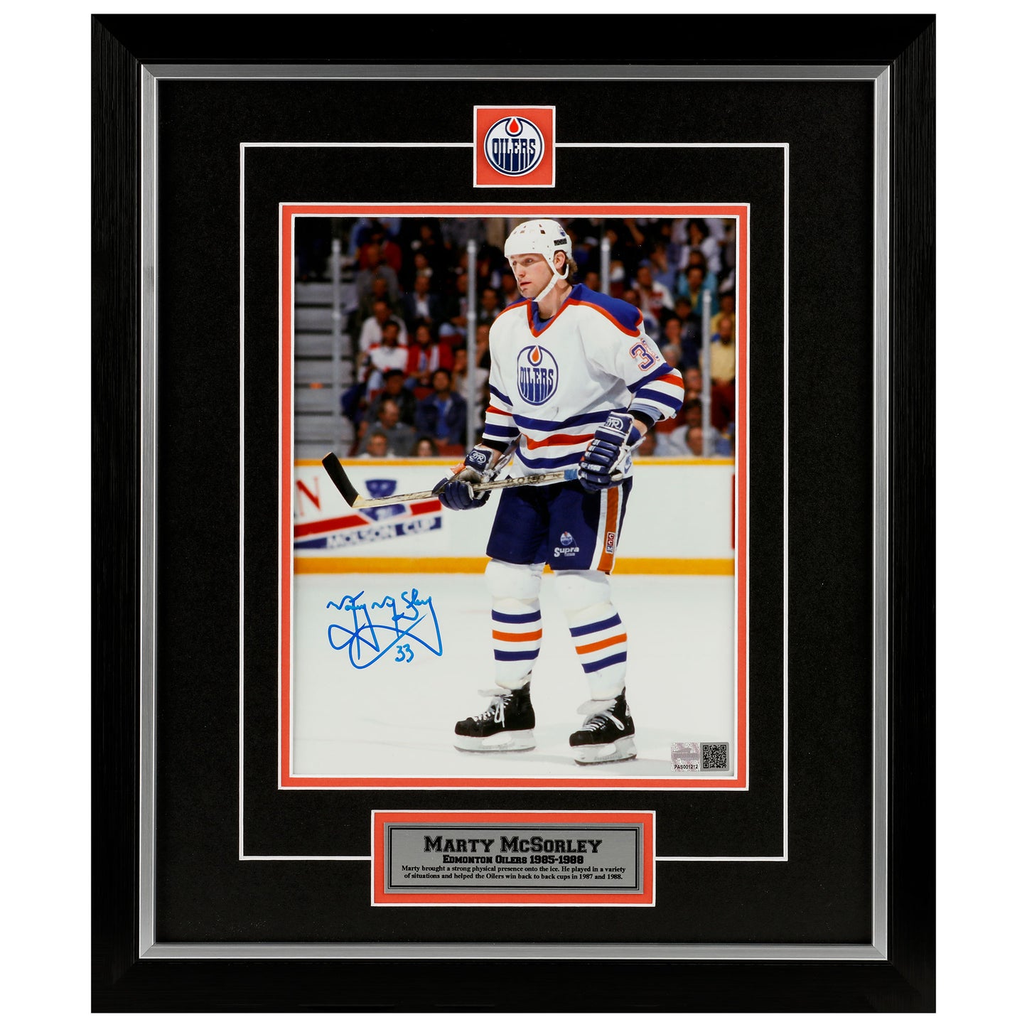Marty McSorley Edmonton Oilers Autographed 8x10 Photo
