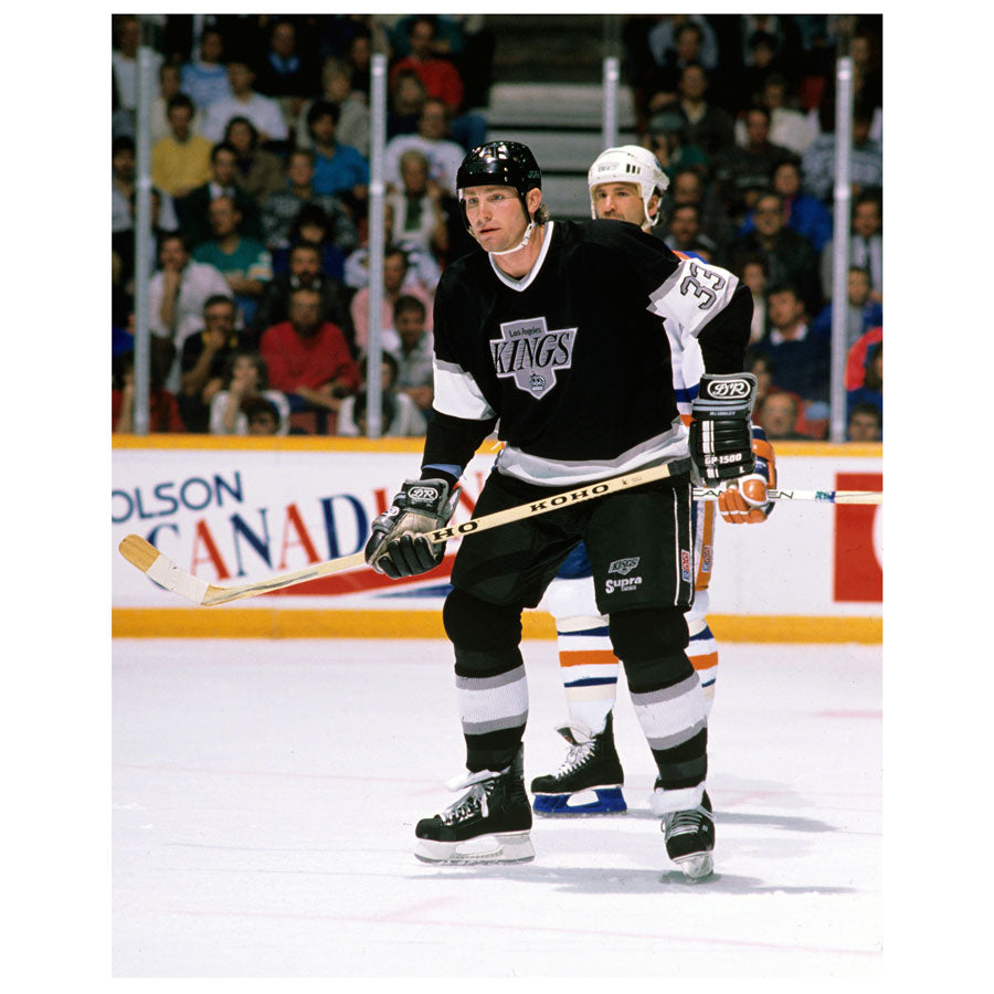 Marty McSorley Los Angeles Kings Autographed Faceoff Ready 8x10 Photo