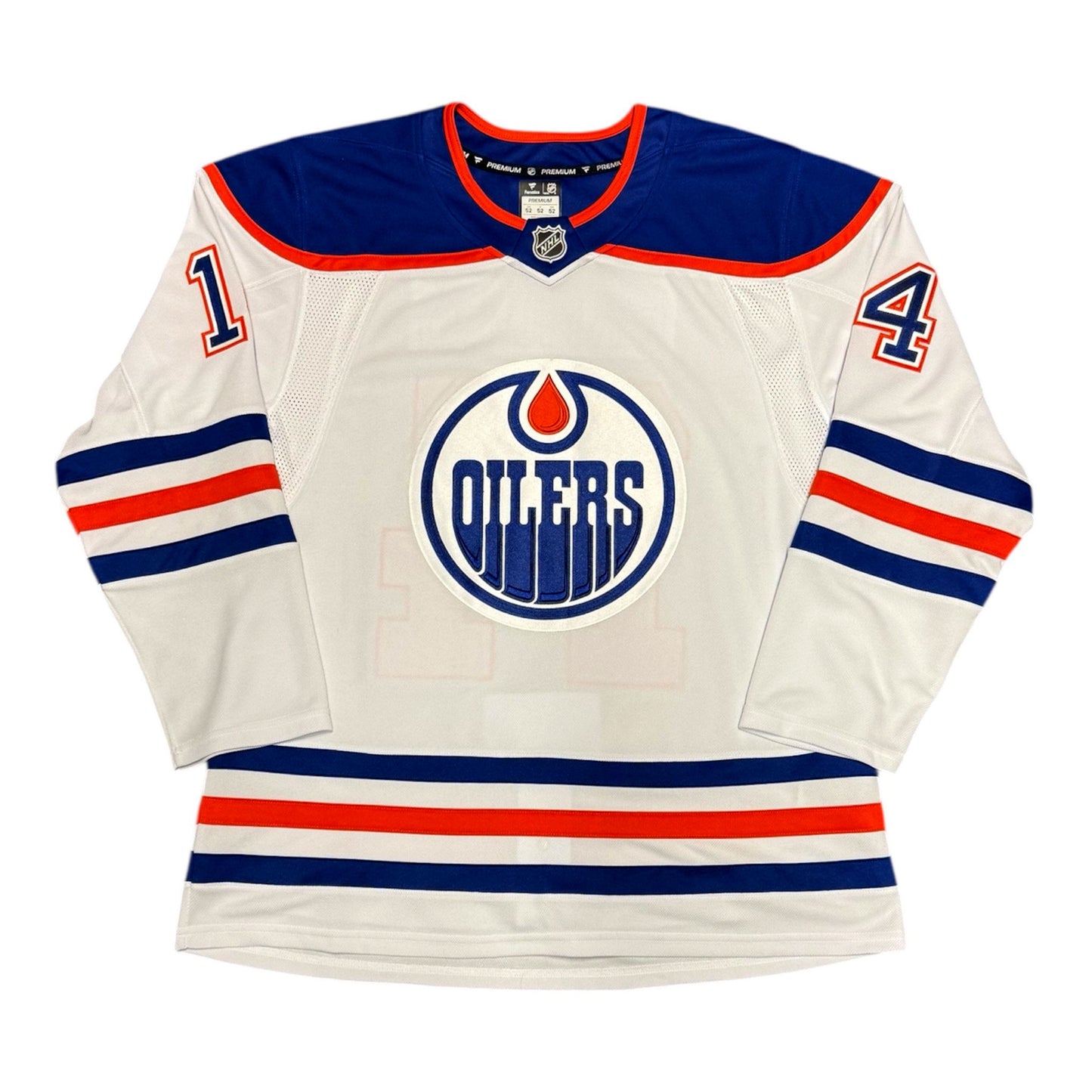 Mattias Ekholm Signed Edmonton Oilers Fanatics Road White Premium Jersey