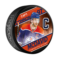 Connor McDavid Edmonton Oilers NHL Captain Series Puck