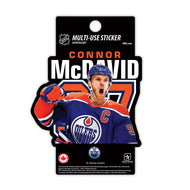 Connor McDavid Edmonton Oilers Centerfold 3x5 Decal