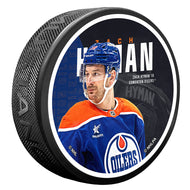 Zach Hyman Edmonton Oilers Centerfold Textured Puck