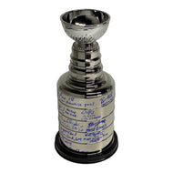 Oilers Epic Moment Multi (11) Signed 14" Stanley Cup Replica w/Insc.