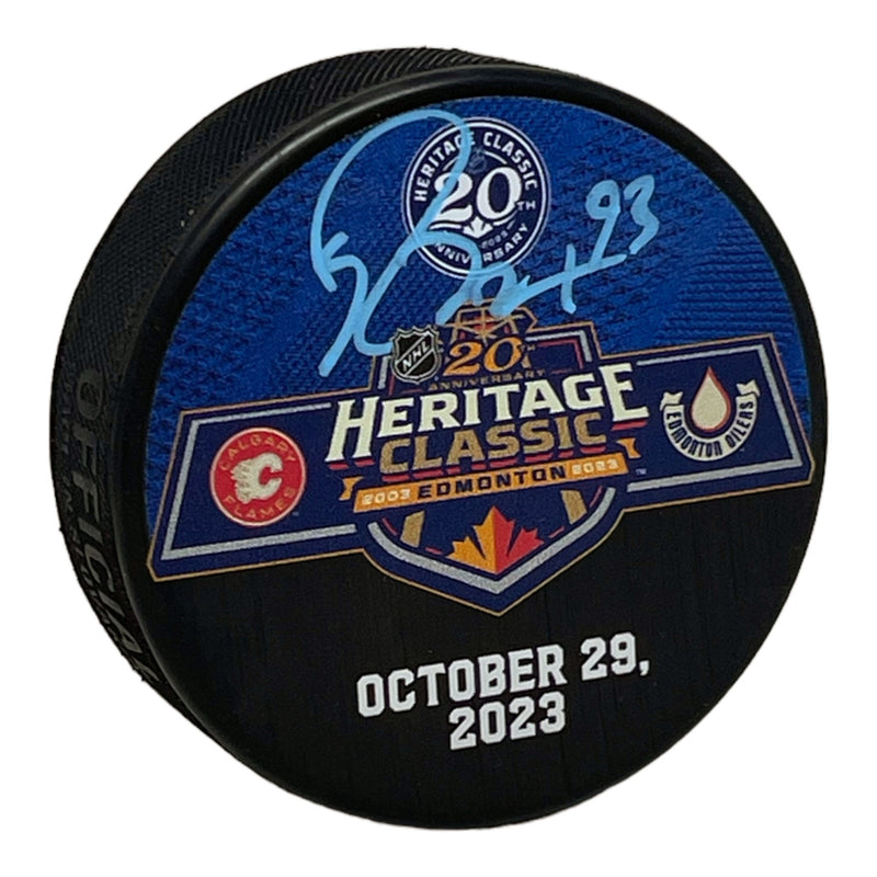 Ryan Nugent-Hopkins Signed 2023 Heritage Classic Dueling Puck