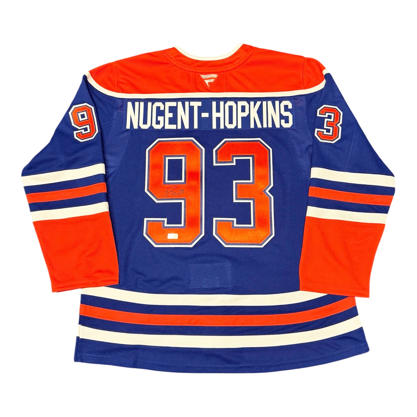Ryan Nugent-Hopkins Signed Edmonton Oilers Royal Fanatics Premium Jersey with 2025 Stanley Cup Final Patch