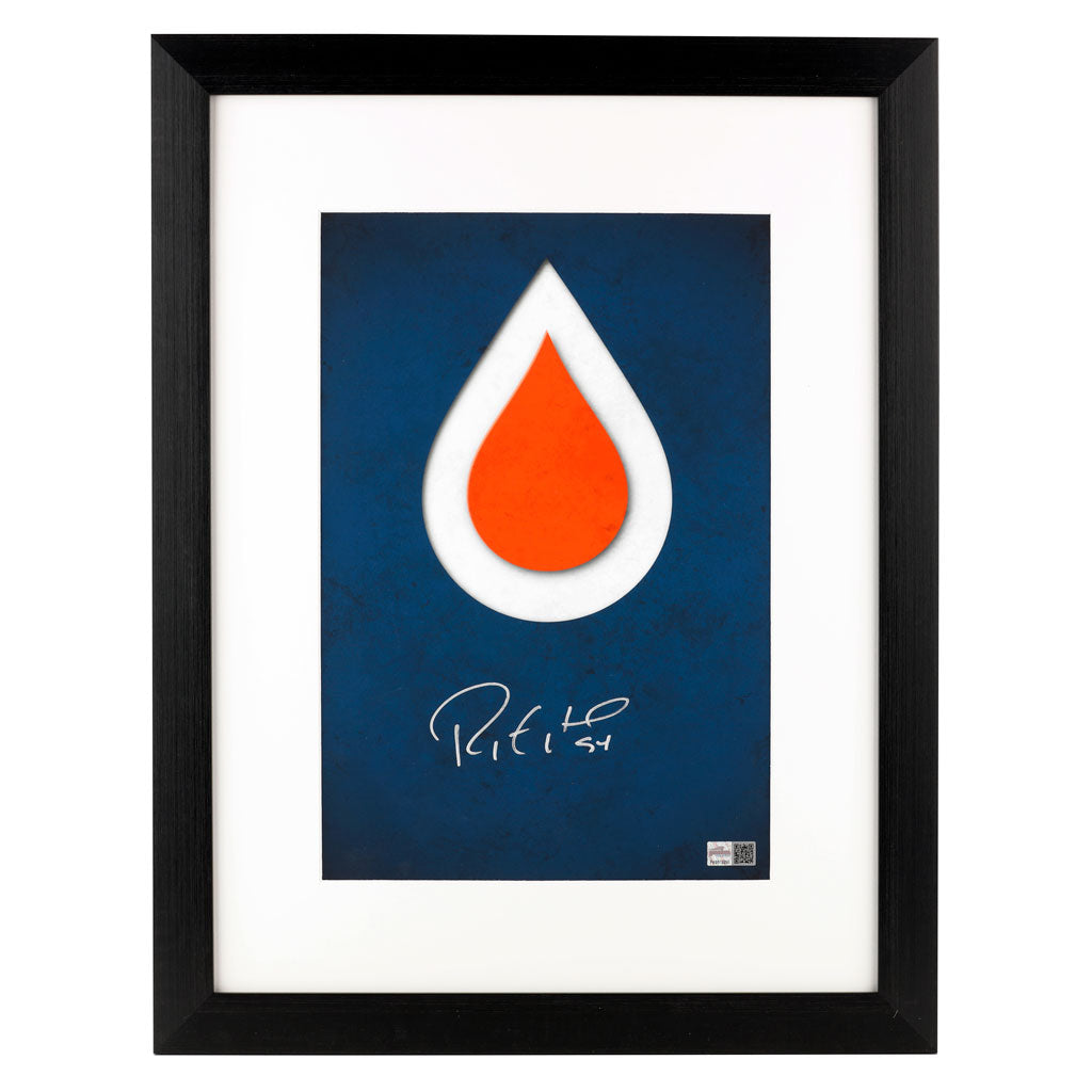 Ryan Smyth Signed Edmonton Oilers Minimalist Logo 9x13 Framed Print