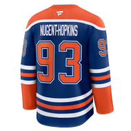 Ryan Nugent-Hopkins Edmonton Oilers Fanatics Premium Home Jersey with On Ice Cresting