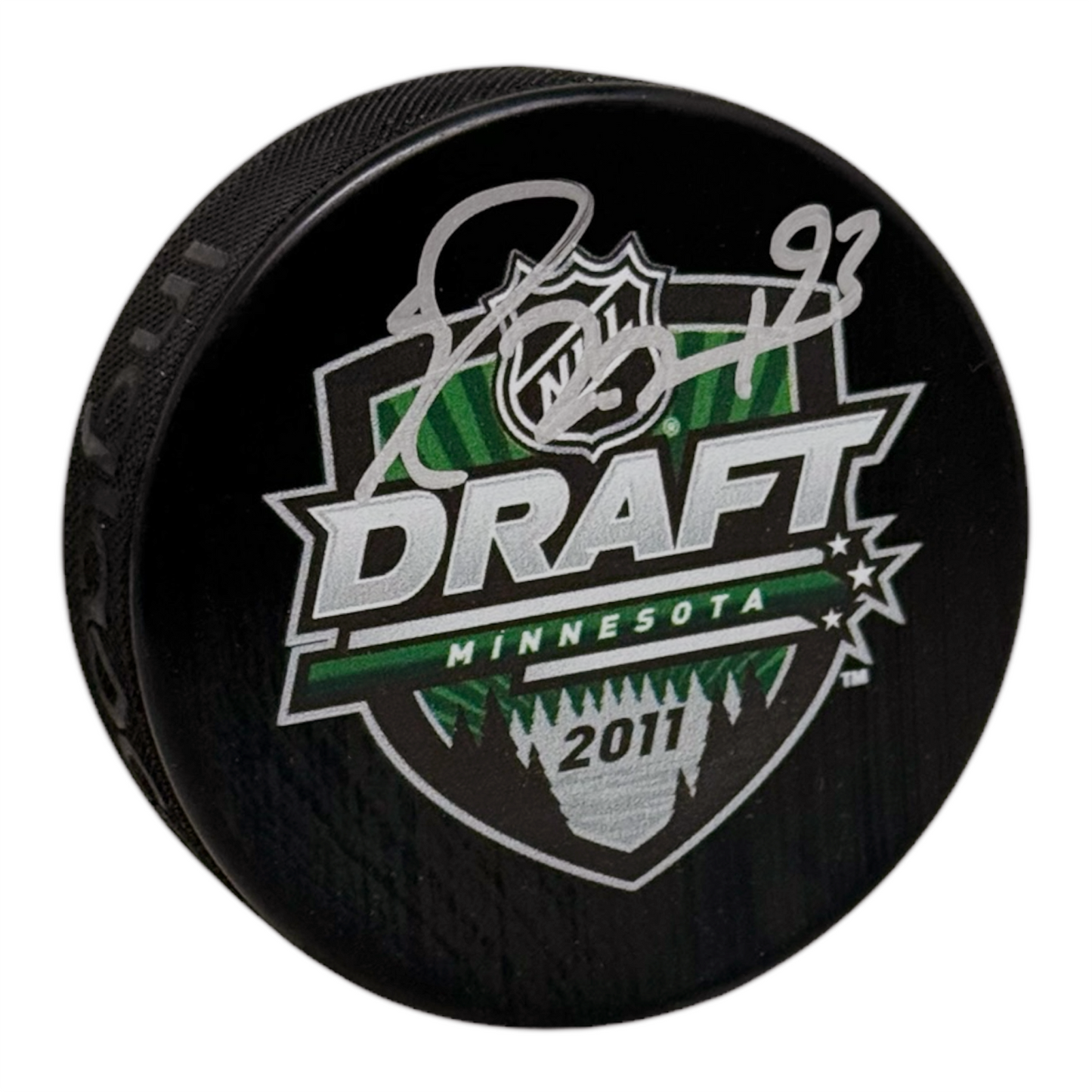 Ryan Nugent-Hopkins Signed Edmonton Oilers 2011 Minnesota Draft Puck