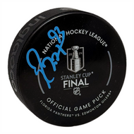 Ryan Nugent-Hopkins Signed Edmonton Oilers 2024 Stanley Cup Final Official NHL Game Model Puck