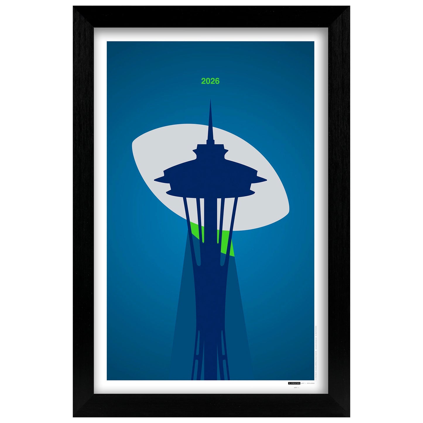 Seattle Minimalist 2026 World Champions 11x17 Poster Print