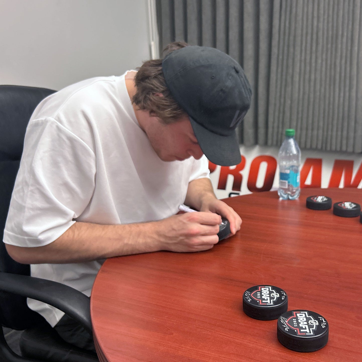 Colton Dach Signed NHL Draft 2021 Puck – "62nd Pick" Inscription