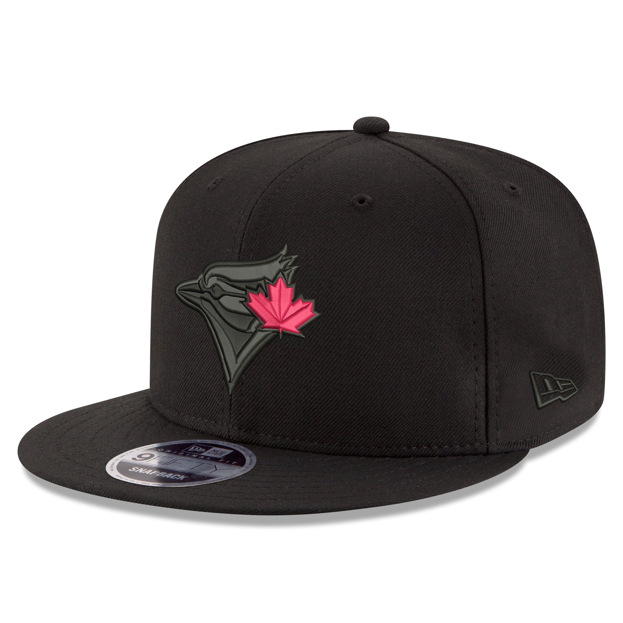 Toronto Blue Jays Black on Black New Era 9FIFTY Snapback Cap Red Leaf – Pro  Am Sports