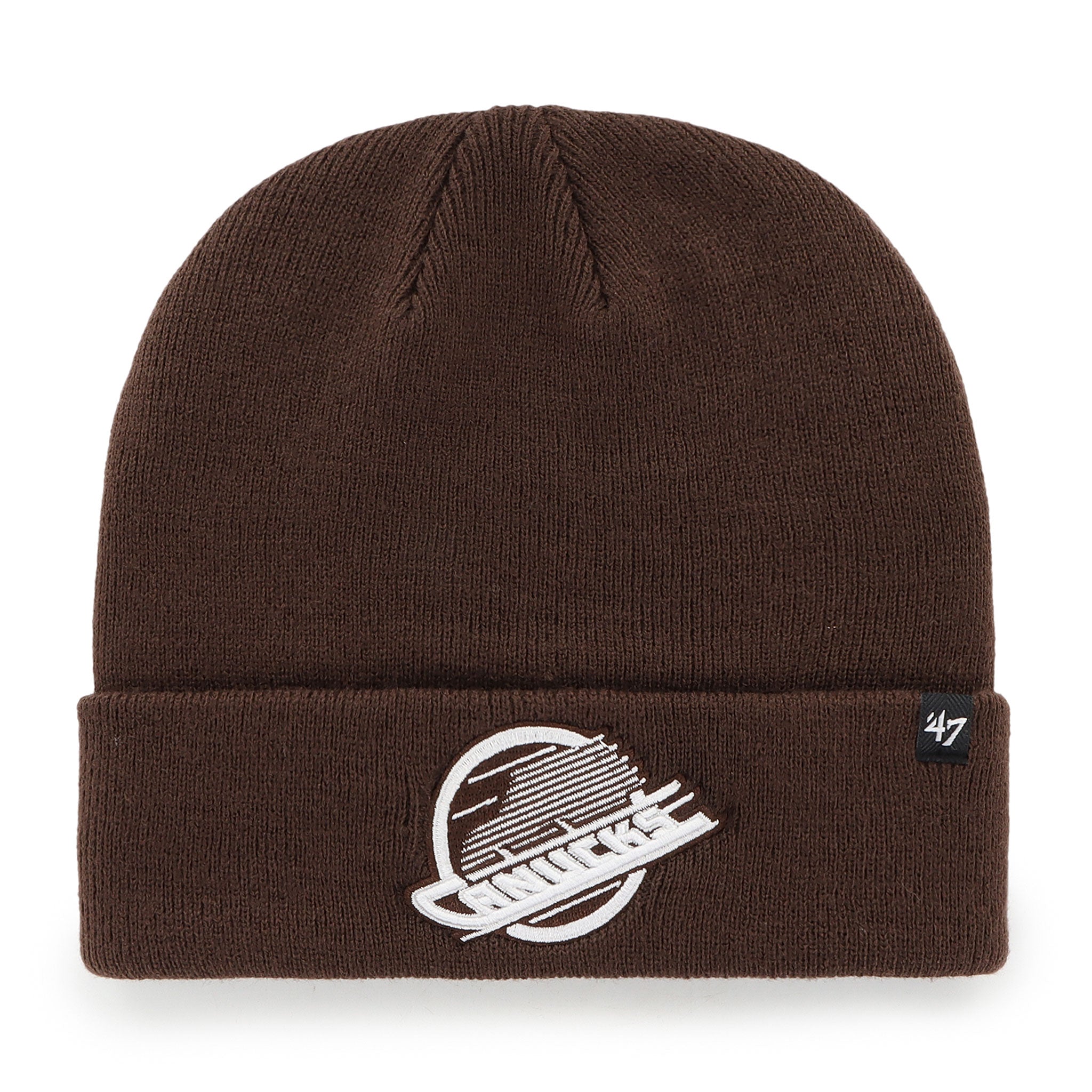 Vancouver Canucks '47 Dark Chocolate Knit Toque Official NHL