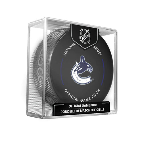 Vancouver Canucks Official 2022-23 NHL Game Puck
