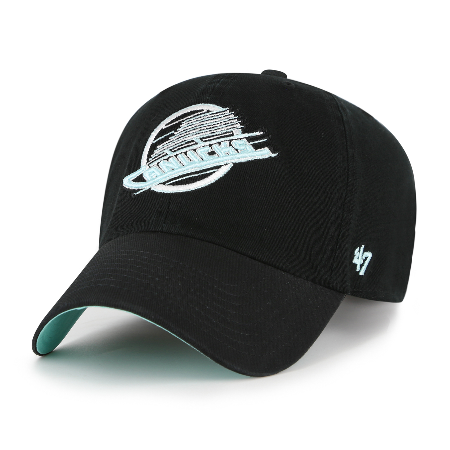 Vancouver Canucks Black Mint Double Under '47 Clean Up Hat