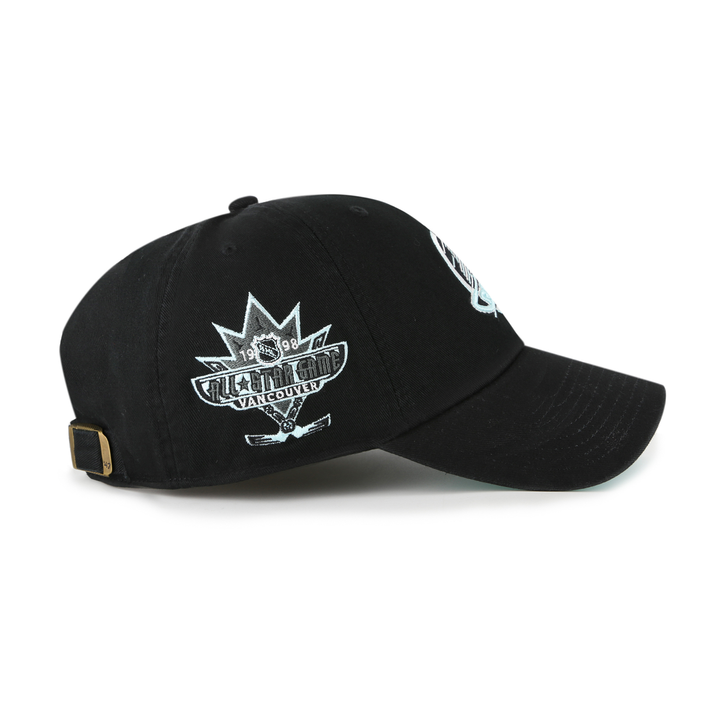 Vancouver Canucks Black Mint Double Under '47 Clean Up Hat